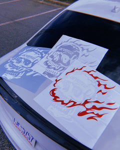 Flaming Skull - Rear Banner