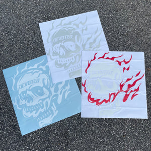 Flaming Skull - Rear Banner