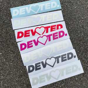 8” DEVOTED LOGO STICKER