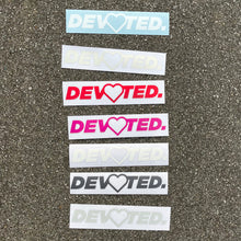 Load image into Gallery viewer, 8” DEVOTED LOGO STICKER
